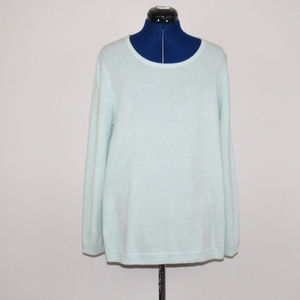Cashmere Sweater Mint Green Plus Size 1X